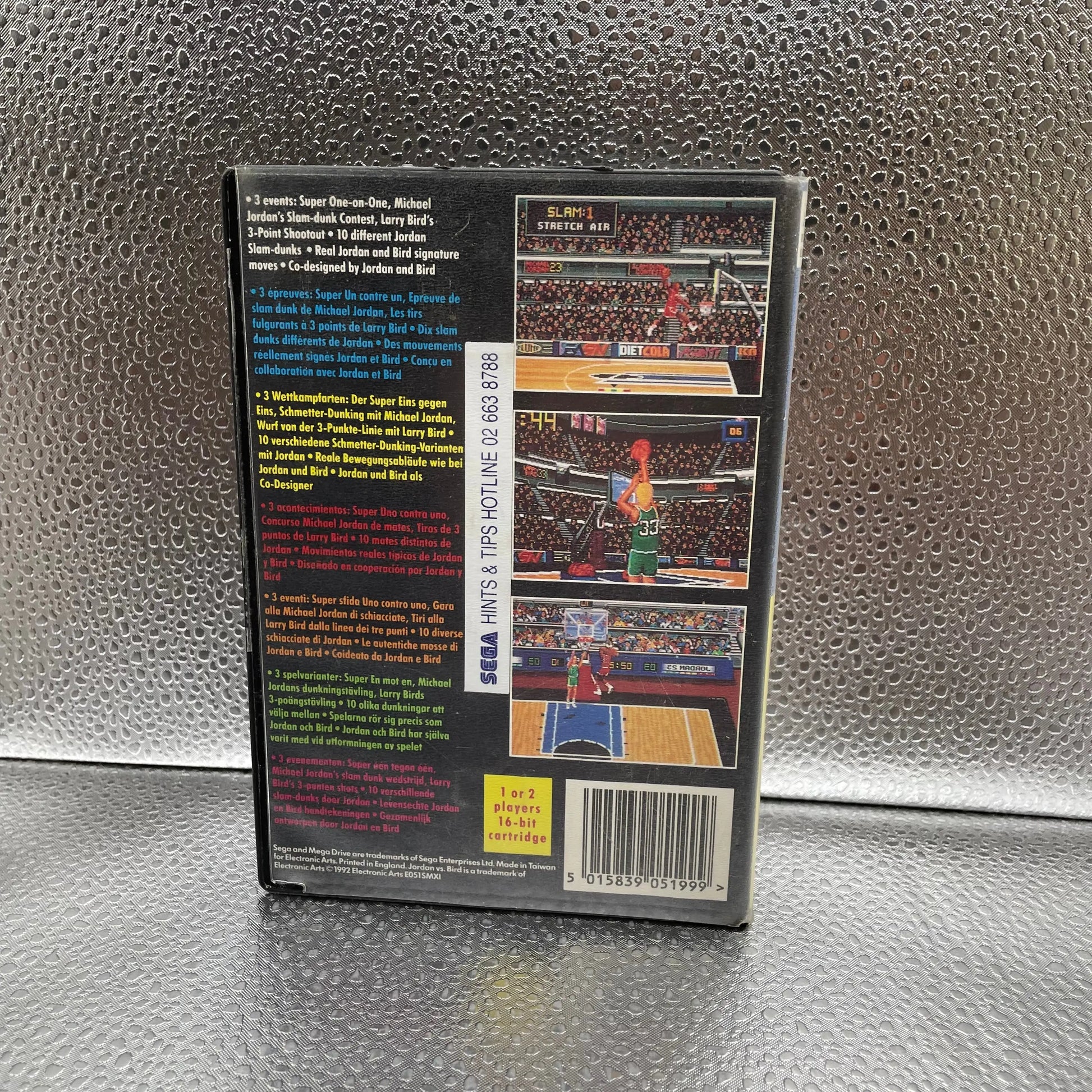 Jordan vs Bird NBA Sega Mega Drive Game Genesis PAL Tested No Manual FRENLY BRICKS - Open 7 Days