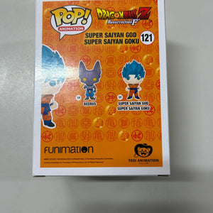 Pop Vinyl #121 Dragon Ball Z Super Saiyan God Super Saiyan Goku FRENLY BRICKS - Open 7 Days