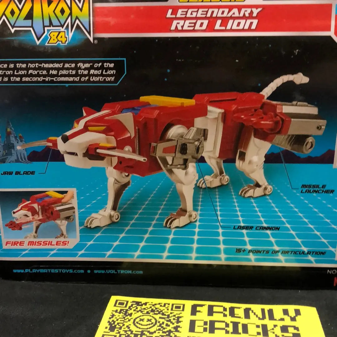 RED LION VOLTRON 84 CLASSIC LEGENDARY Playmates 2024 REISSUE NEW IN HAND FRENLY BRICKS - Open 7 Days
