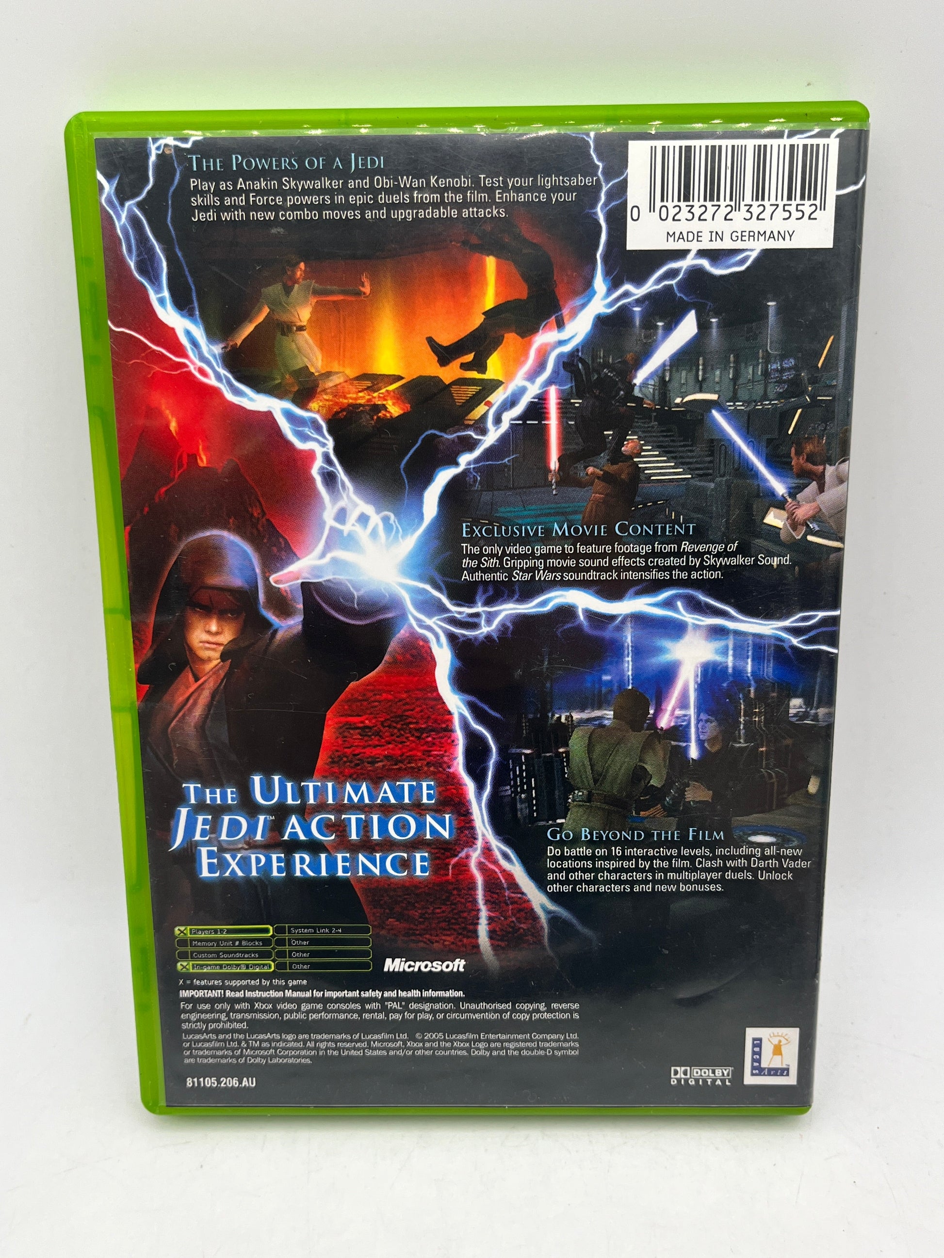 Star Wars: Episode III: Revenge of the Sith + Manual - Xbox - Untested FRENLY BRICKS - Open 7 Days