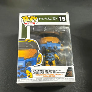 FUNKO POP HALO #15 SPARTAN MARK VII with VK78 COMMANDO RIFLE VINYL FRENLY BRICKS - Open 7 Days