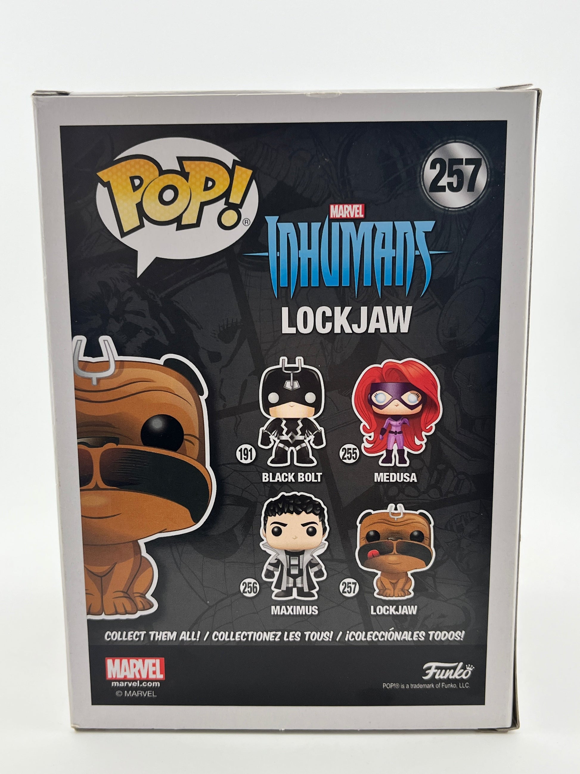 Funko POP! Marvel In Humans - Lockjaw #257 - Flocked 2017 Fall Exclusive FRENLY BRICKS - Open 7 Days