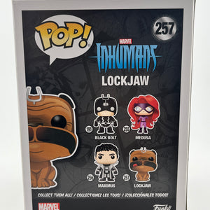 Funko POP! Marvel In Humans - Lockjaw #257 - Flocked 2017 Fall Exclusive FRENLY BRICKS - Open 7 Days
