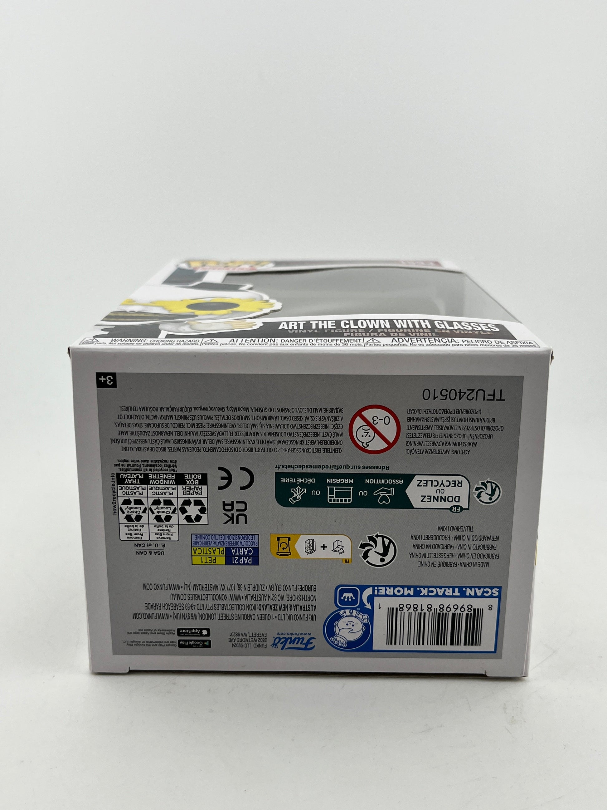 Funko POP! Movies Terrifier - Art The Clown With Glasses #1593 - Vinyl Collectable FRENLY BRICKS - Open 7 Days