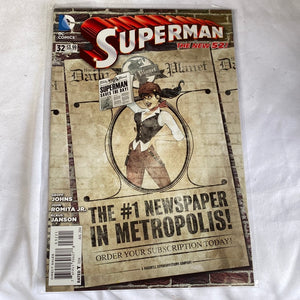DC Comics Superman #32 the new 52! Geoff Johns / John Romita / Klaus Janson FRENLY BRICKS - Open 7 Days