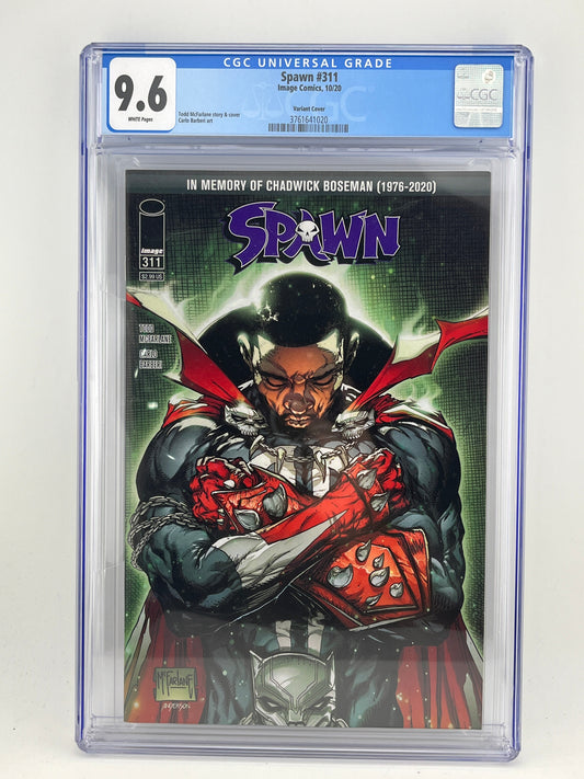 Spawn #311 - CGC 9.6 Chadwick Boseman Tribute - Comic 2020 FRENLY BRICKS - Open 7 Days