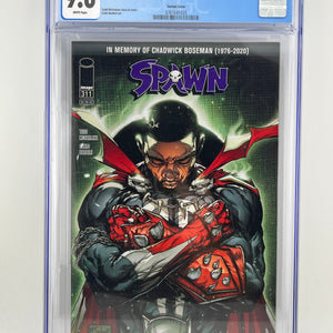 Spawn #311 - CGC 9.6 Chadwick Boseman Tribute - Comic 2020 FRENLY BRICKS - Open 7 Days