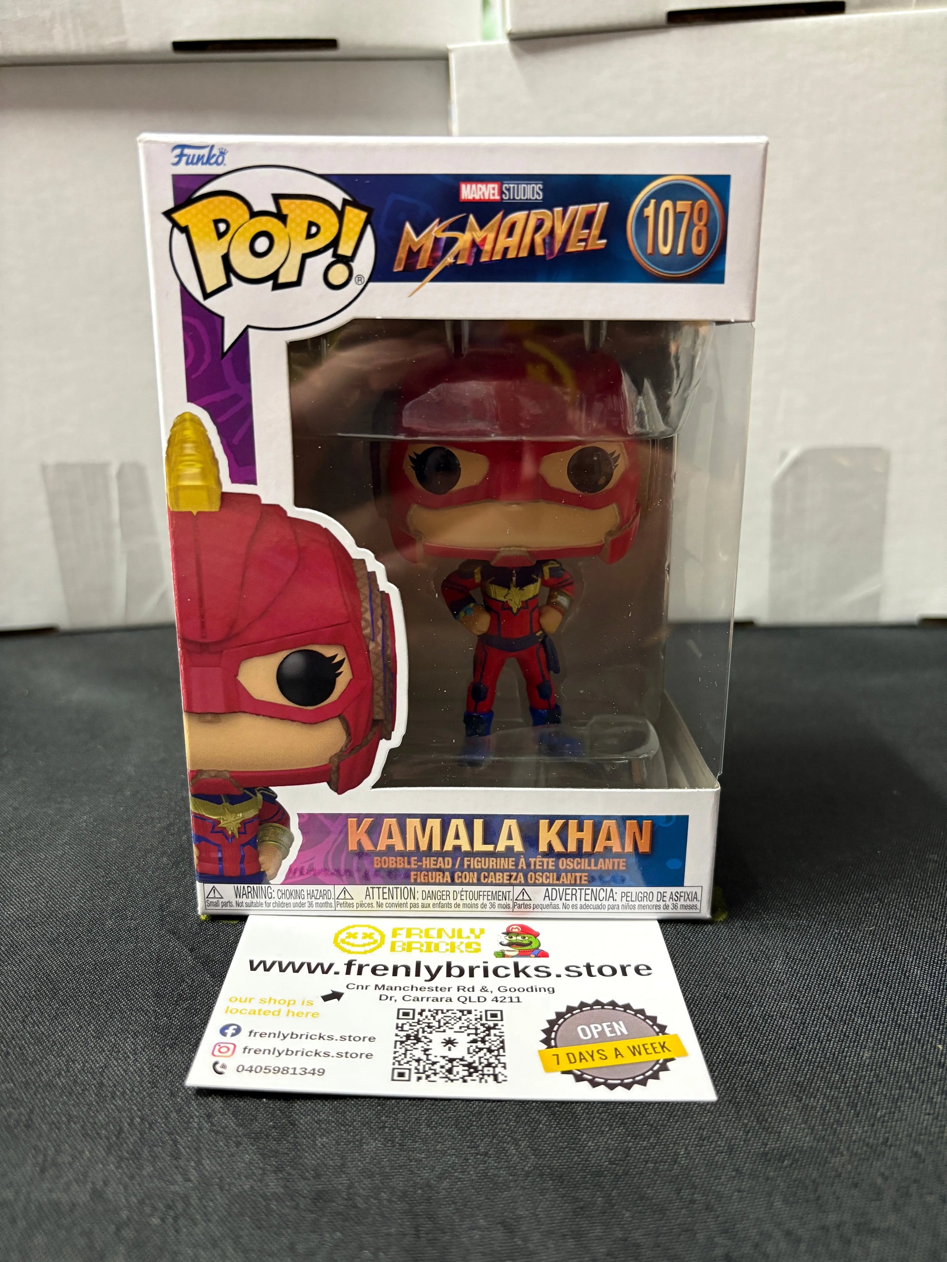 FUNKO Pop Vinyl Kamala Khan #1078 FRENLY BRICKS - Open 7 Days