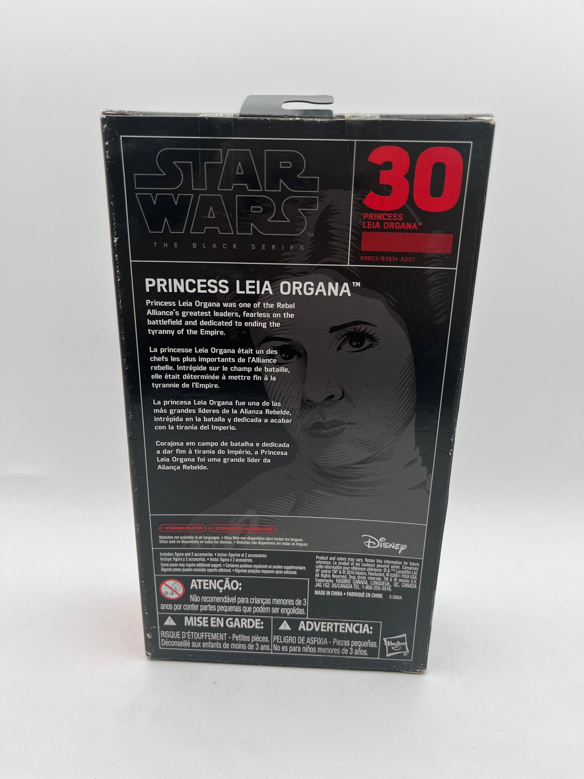2016 Star Wars 6" Action Figure Black Series - #30 Princess Leia Organa FRENLY BRICKS - Open 7 Days