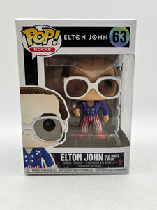 Funko POP! Rocks - Elton John - Elton John Red, White & Blue #63 - Vinyl Collectable