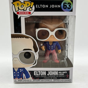 Funko POP! Rocks - Elton John - Elton John Red, White & Blue #63 - Vinyl Collectable