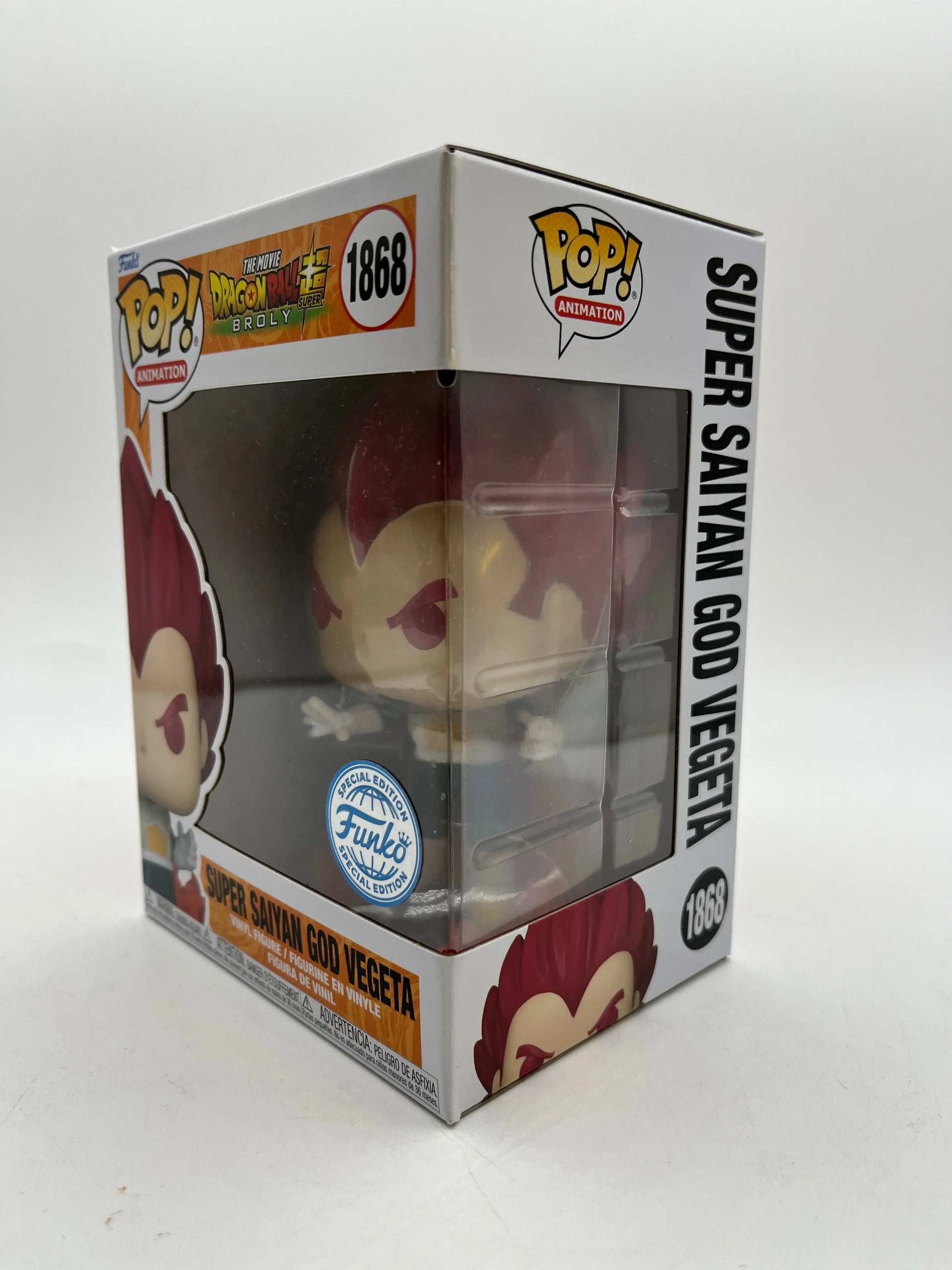Funko POP! Animation DragonBall Super Broly - Super Saiyan God Vegeta #1868 Special Edition FRENLY BRICKS - Open 7 Days