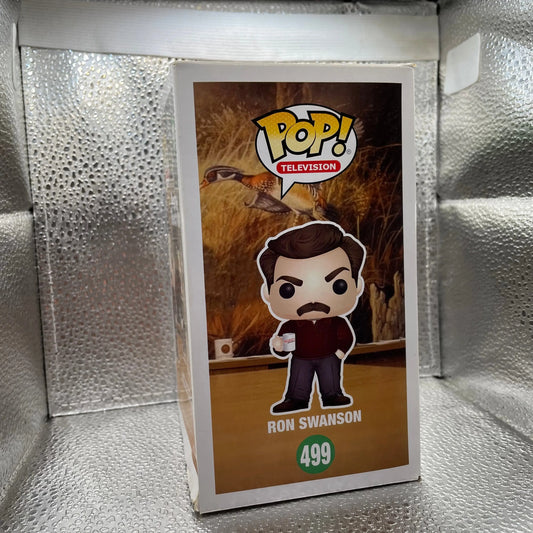 Funko Pop Television: Parks and Recreation - Ron Swanson Vinyl Figure #499 FRENLY BRICKS - Open 7 Days