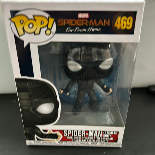 Spider-Man (Stealth Suit) Far From Home - Marvel Funko Pop #469 FRENLY BRICKS - Open 7 Days