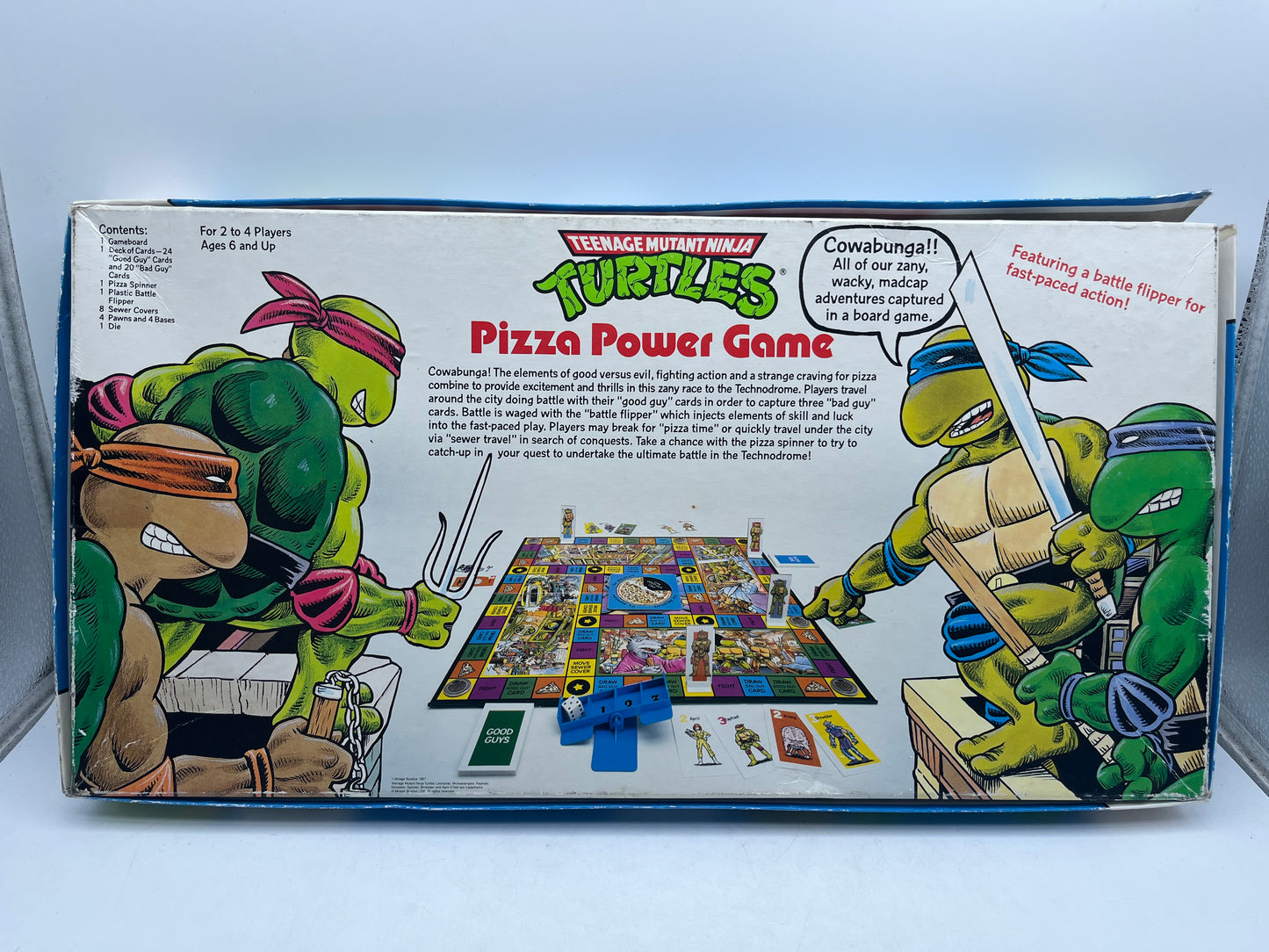 1987 TMNT Teenage Mutant Ninja Turtles Pizza Power Board