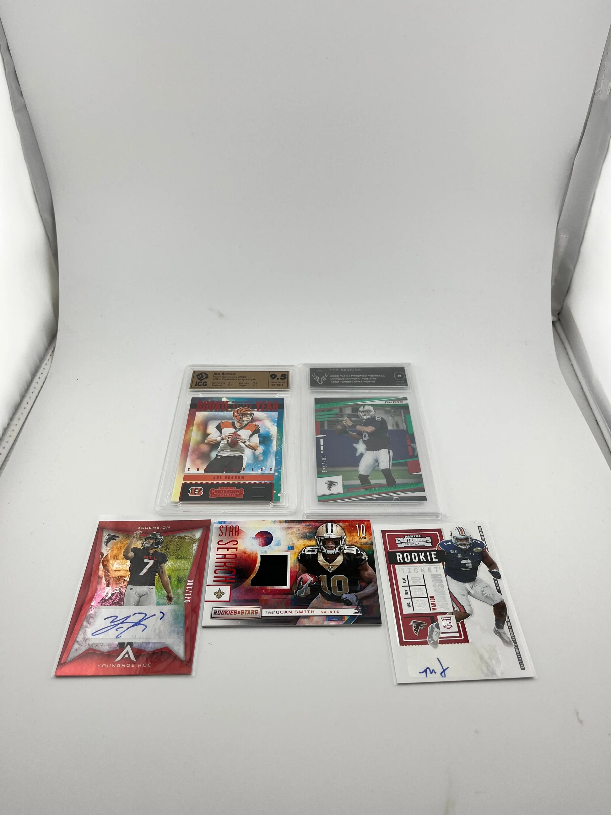 NFL Player Card Lot #4 Graded/Autographed/Numbered FRENLY BRICKS - Open 7 Days