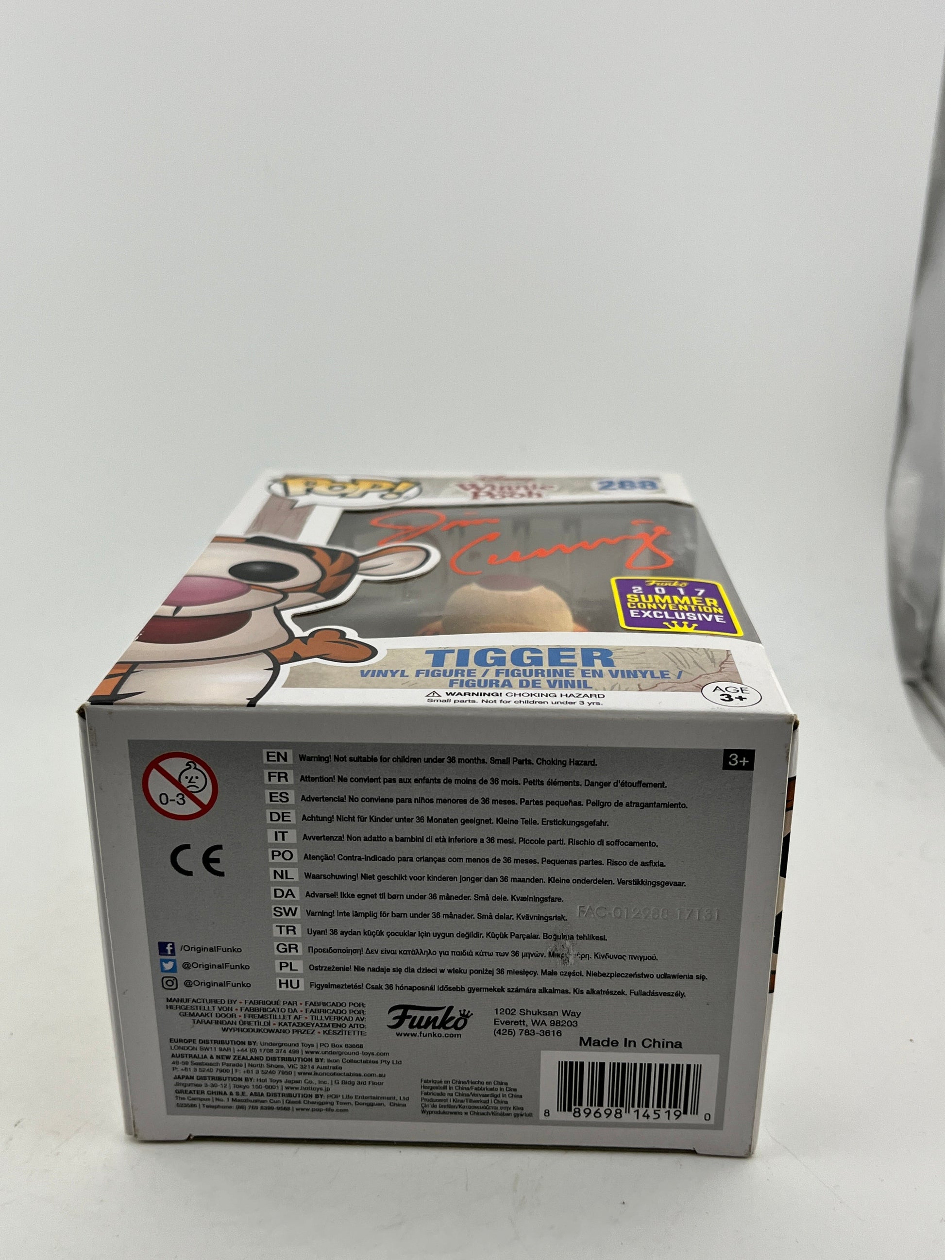 Funko POP! Disney Winnie The Pooh - Tigger #288 Signed By Jim Cummings FRENLY BRICKS - Open 7 Days