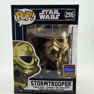 Funko POP! Star Wars - Stormtrooper #296 - 2021 Convention Limited Edition FRENLY BRICKS - Open 7 Days