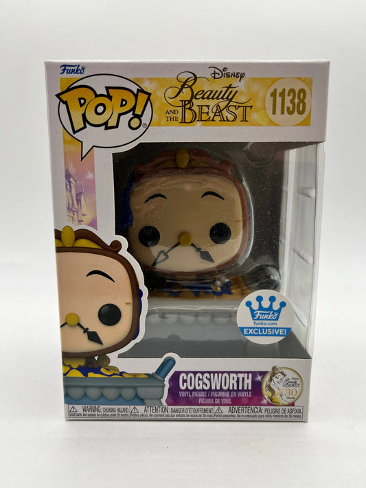 Funko POP! Disney Beauty and the Beast Cogsworth #1138 - 30th Anniversary Edition FRENLY BRICKS - Open 7 Days