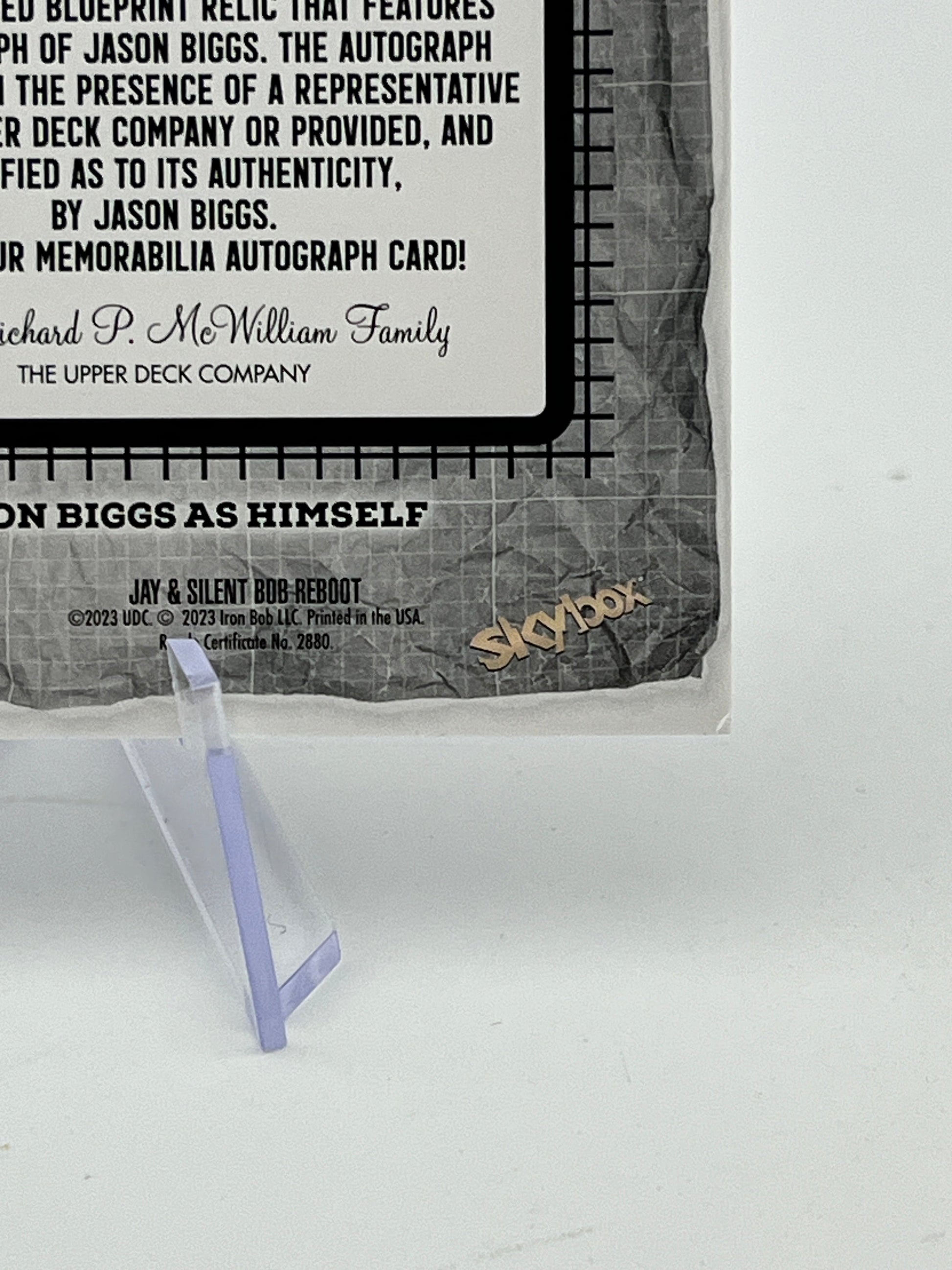 2023 Skybox Jay & Silent Bob Reboot 45/99 - Jason Biggs as Himself Auto FRENLY BRICKS - Open 7 Days