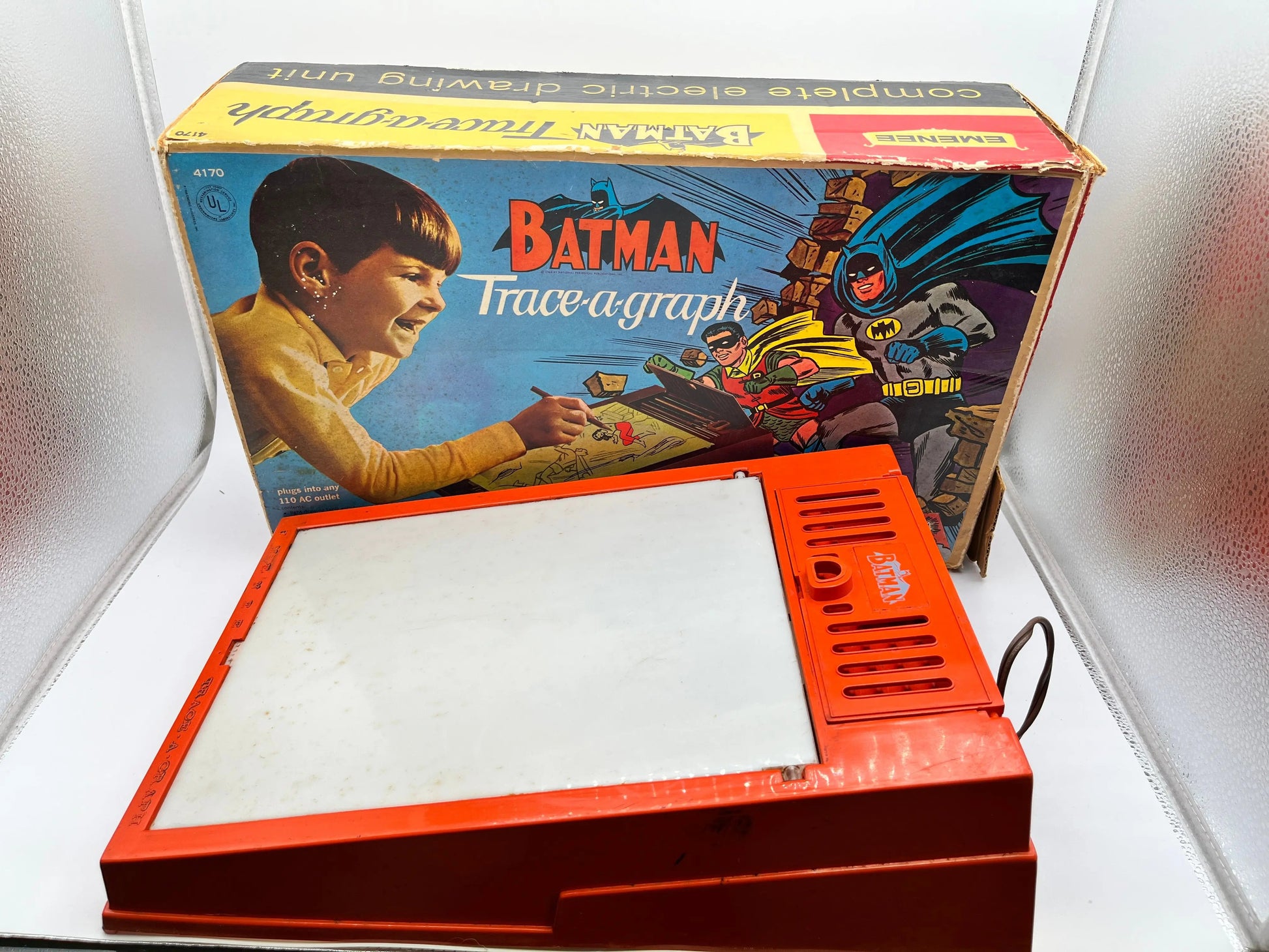 Vintage 1966 Emenee Batman and Robin Trace-a-Graph Retro - Not Sealed FRENLY BRICKS - Open 7 Days