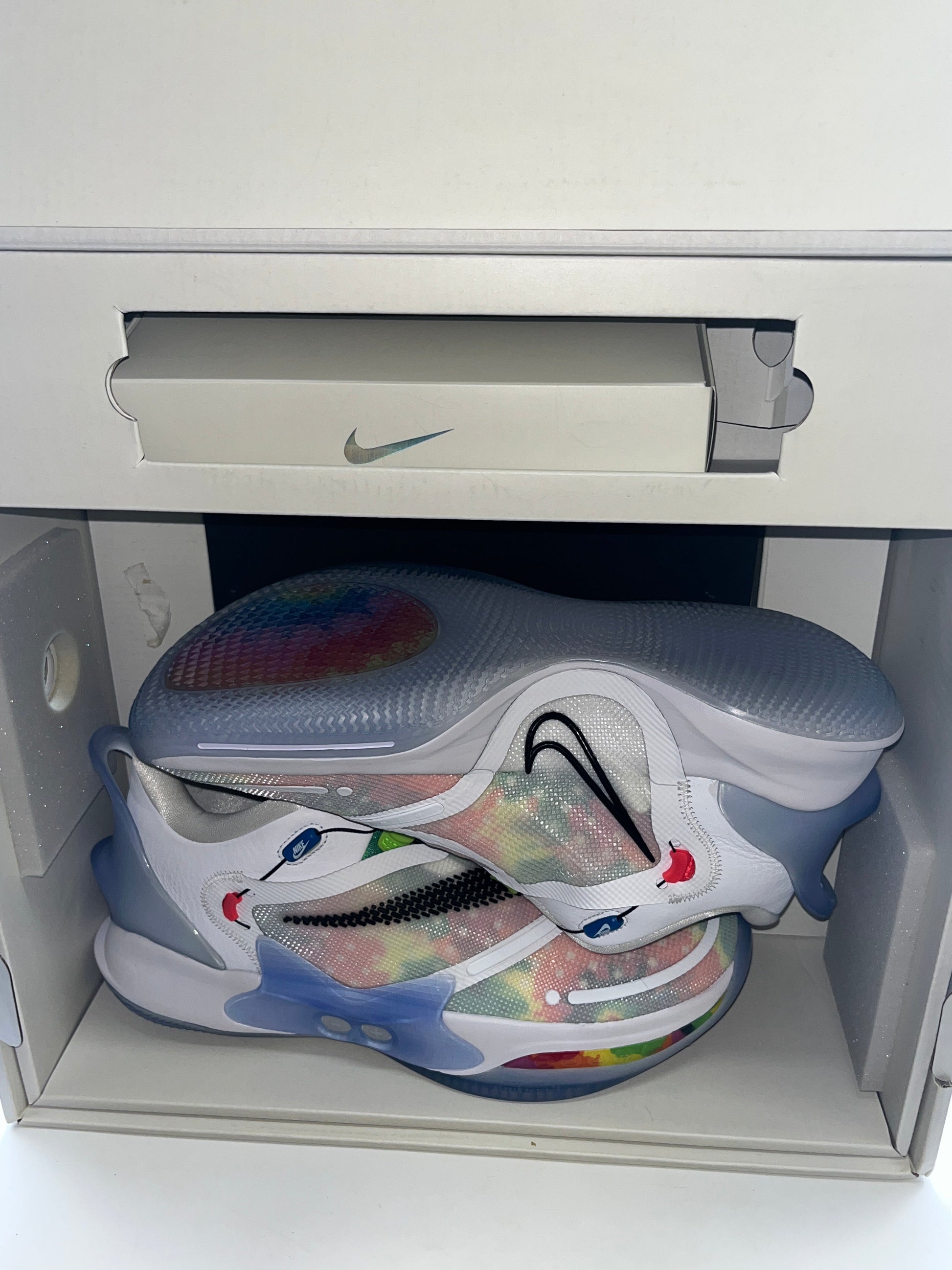 Nike Adapt BB 2.0 Men's Basketball Shoes Tie Dye, White, Size 12 FRENLY BRICKS - Open 7 Days