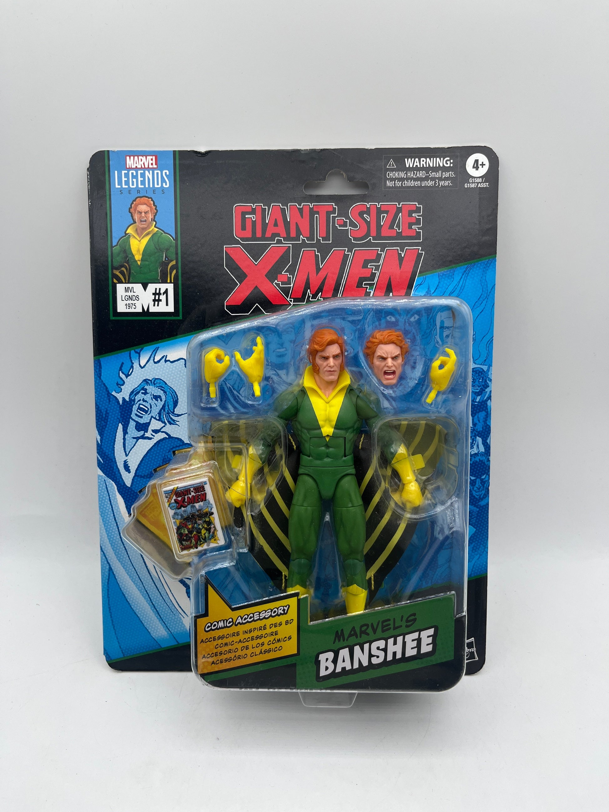 2025 Marvel Mini-Comic Retro Legends X-Men BANSHEE 6" Scale Hasbro Action Figure FRENLY BRICKS - Open 7 Days