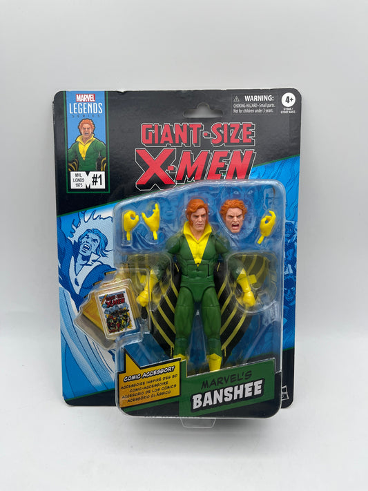 2025 Marvel Mini-Comic Retro Legends X-Men BANSHEE 6" Scale Hasbro Action Figure FRENLY BRICKS - Open 7 Days