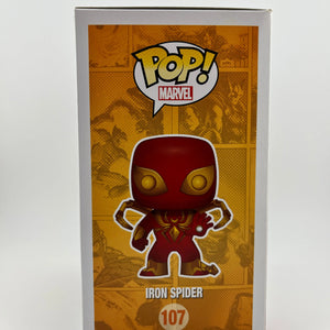 Funko POP! Marvel Spider-Man - Iron Spider #107 - Vinyl Collectable FRENLY BRICKS - Open 7 Days