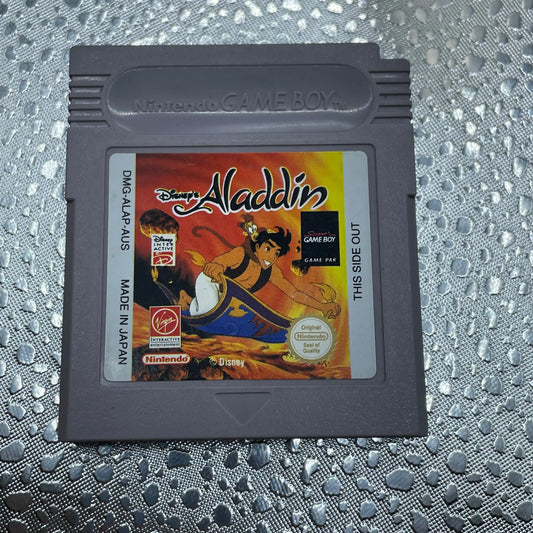 Disney Aladdin Nintendo Gameboy Game Used Tested & Working PAL FRENLY BRICKS - Open 7 Days