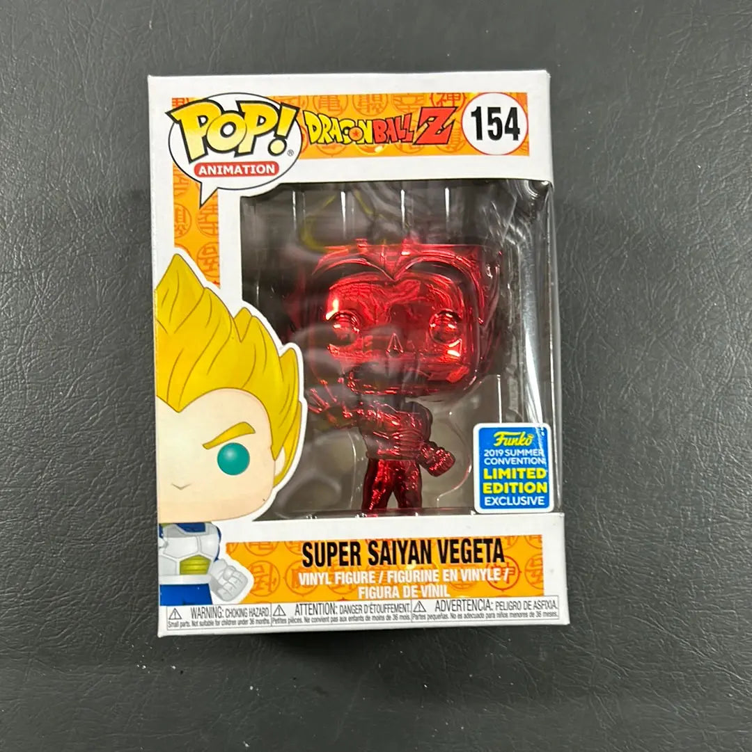 Super Saiyan Vegeta Pop #154 Dragon Ball Z Vinyl 2019 Convention ￼ FRENLY BRICKS - Open 7 Days