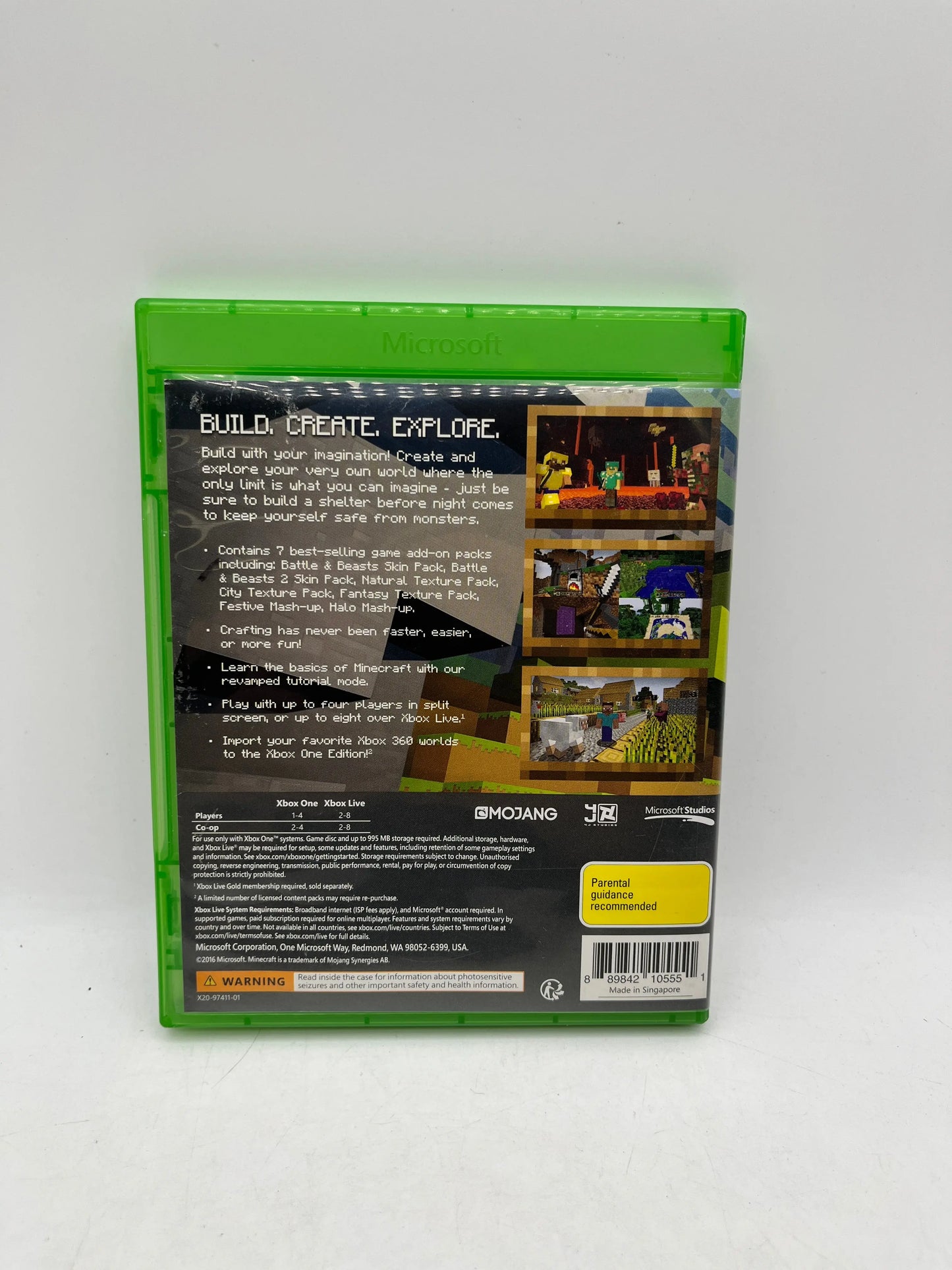 Xbox One - Mojang Minecraft - No Manual - Not Tested FRENLY BRICKS - Open 7 Days