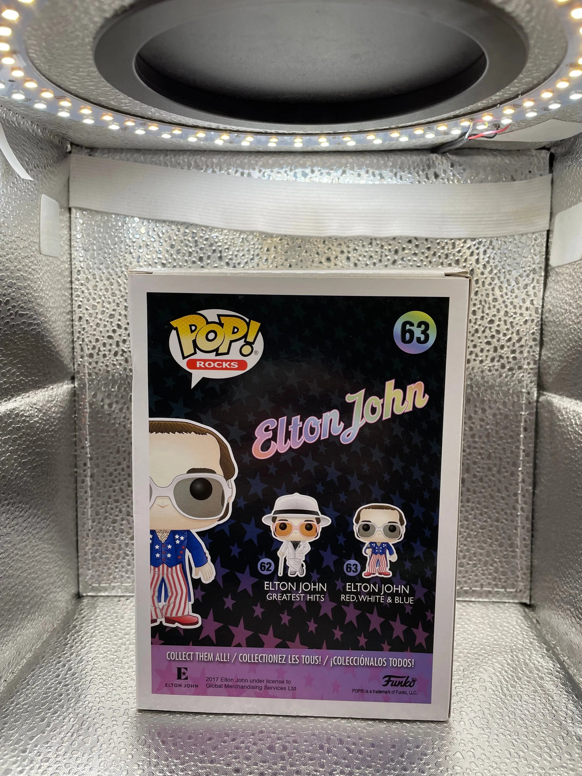 Funko Pop! Rocks Elton John Red, White, Blue #63 Vaulted Vinyl Figure FRENLY BRICKS - Open 7 Days