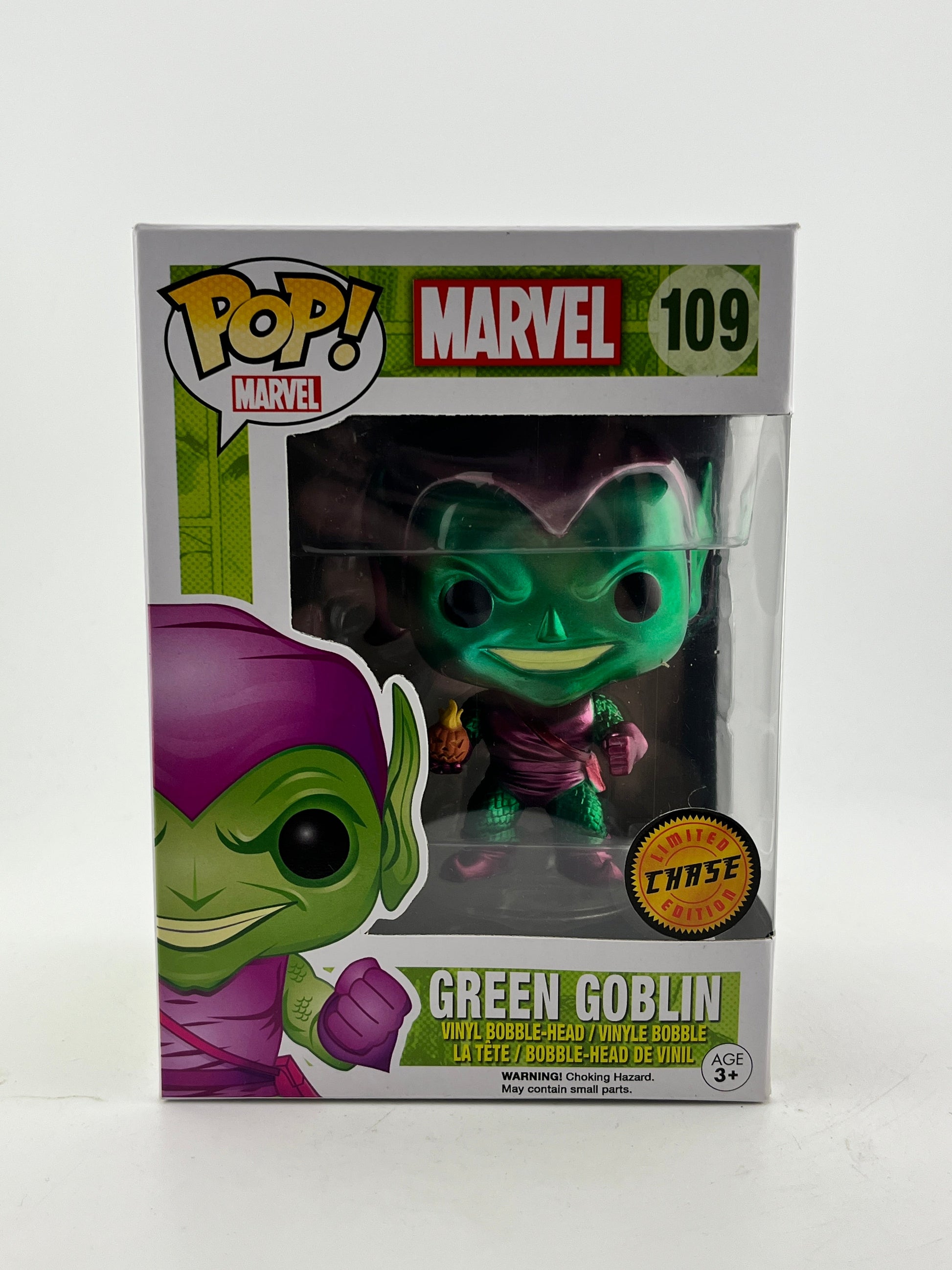 Funko POP! Marvel - Green Goblin #109 - Chase FRENLY BRICKS - Open 7 Days
