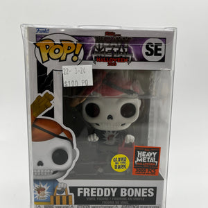 Funko Pop Vinyl Funko Heavy Metal Halloween 2023 Freddy Bones Glow in the Dark #SE FRENLY BRICKS - Open 7 Days