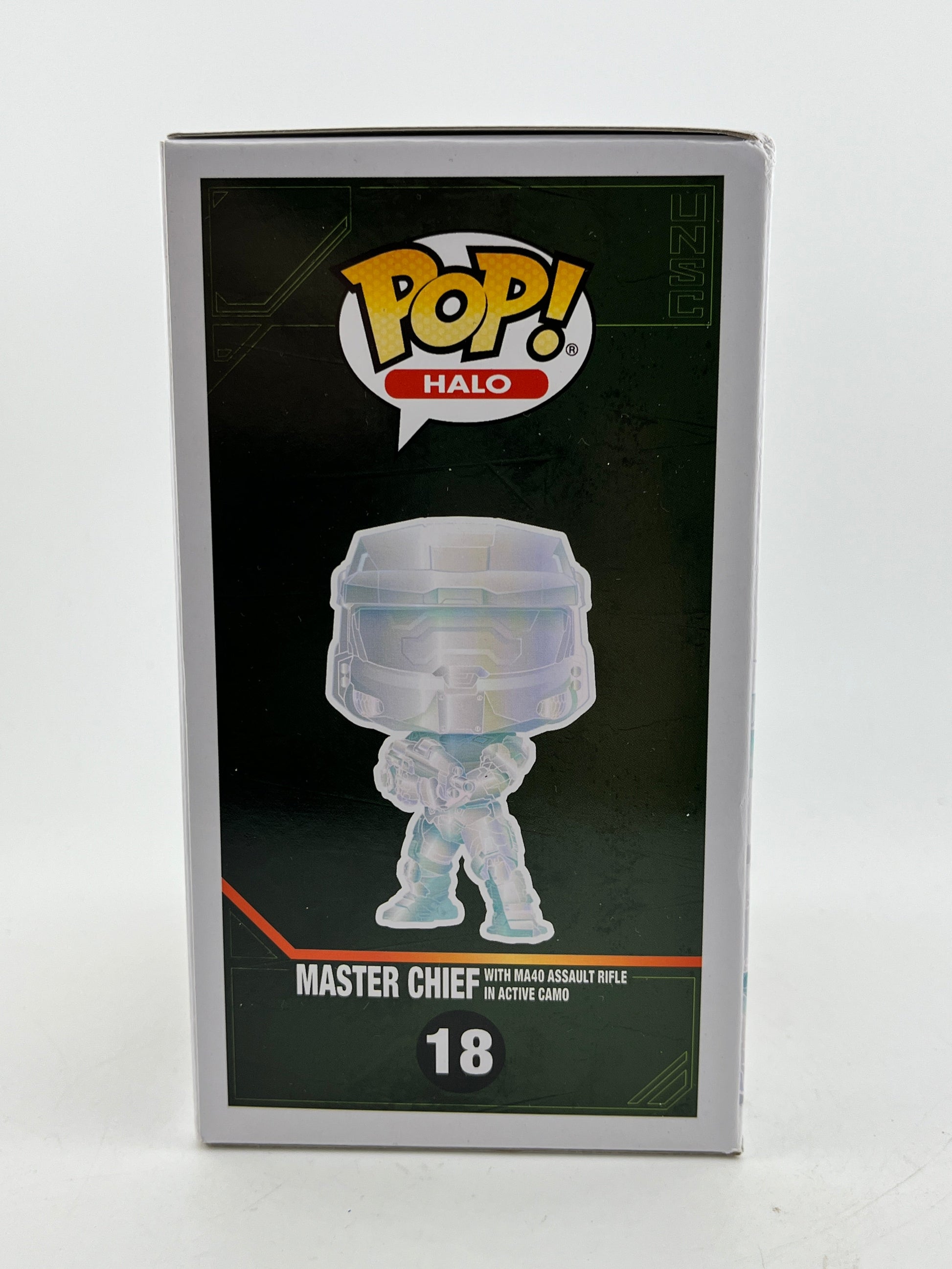 Funko POP! Games Halo - Master Chief With MA40 Assault Riffle In Active Camo #18 - Special Edition FRENLY BRICKS - Open 7 Days
