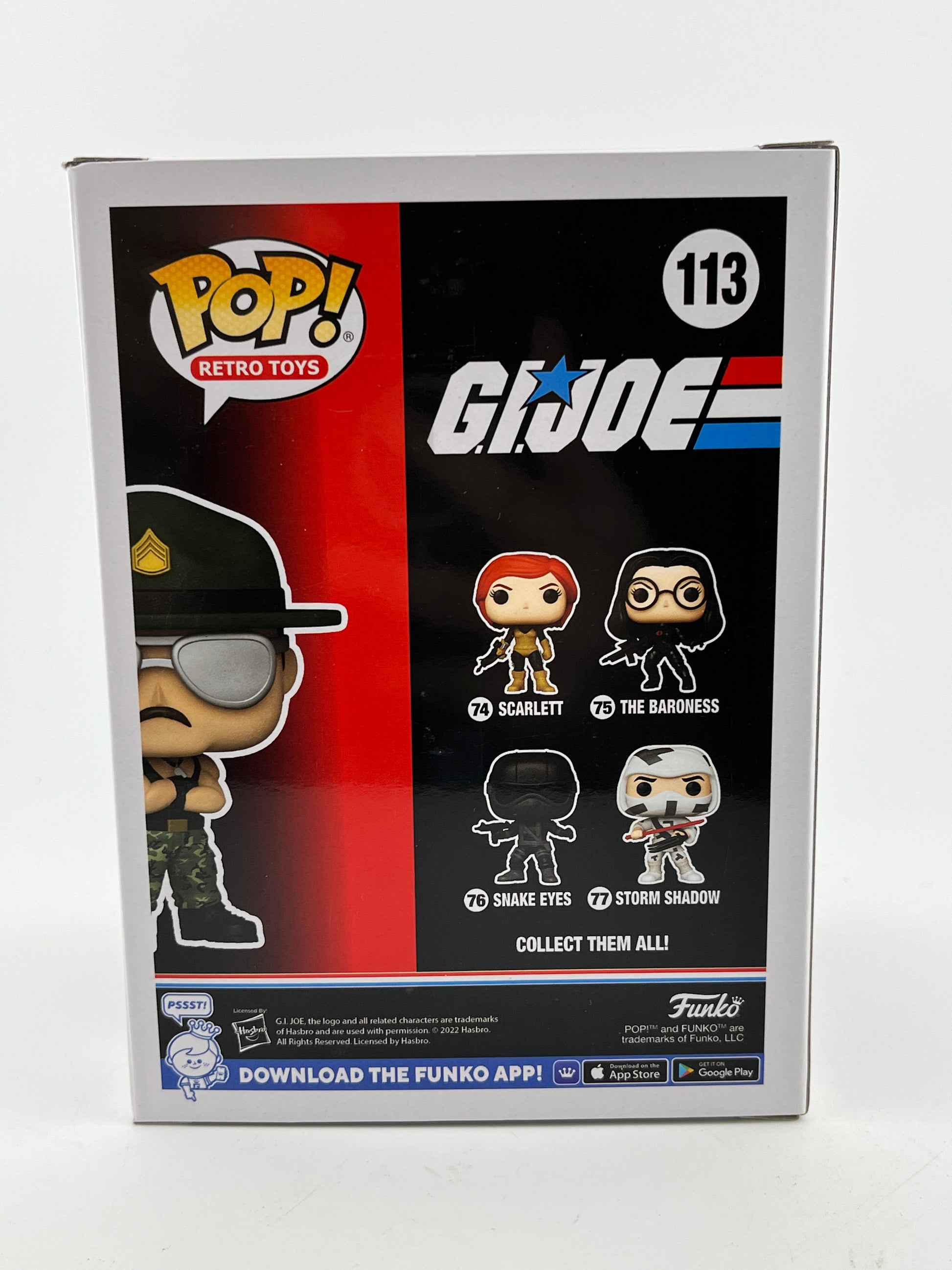 Funko POP! Retro Toys G.I.Joe - Sgt. Slaughter #113 - 2022 Fall Limited Editon FRENLY BRICKS - Open 7 Days