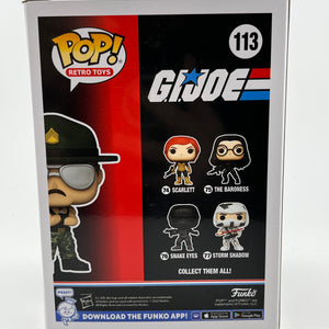Funko POP! Retro Toys G.I.Joe - Sgt. Slaughter #113 - 2022 Fall Limited Editon FRENLY BRICKS - Open 7 Days