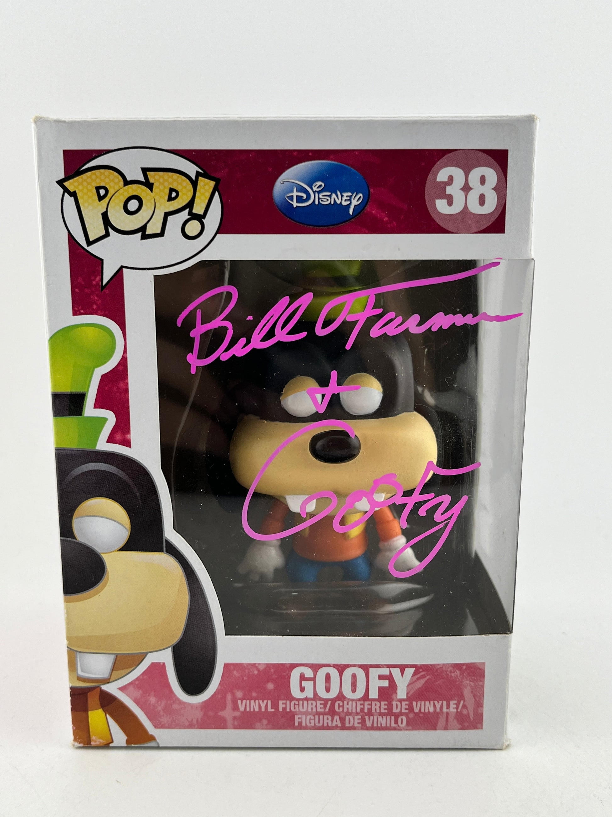 Funko POP! Disney - Goofy #38 - Signed By Bill Farmer - Vinyl Collectable FRENLY BRICKS - Open 7 Days
