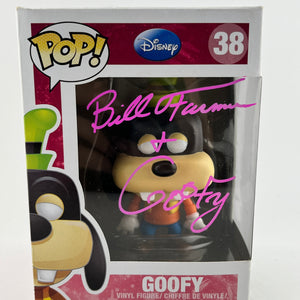 Funko POP! Disney - Goofy #38 - Signed By Bill Farmer - Vinyl Collectable FRENLY BRICKS - Open 7 Days