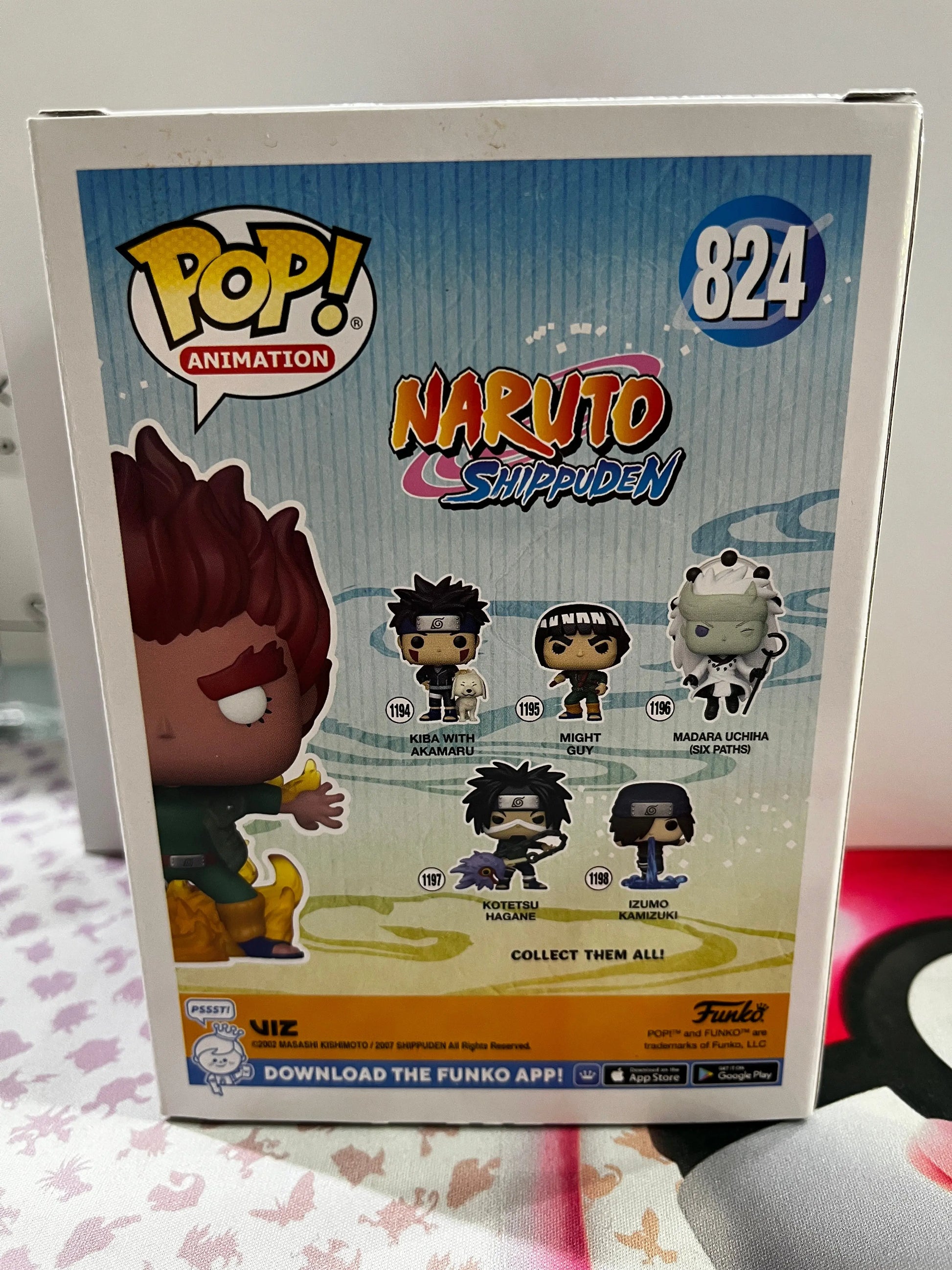 Funko Pop Vinyl Animation Naruto Shippuden Might Guy (Right Inner Gates) #824 FRENLY BRICKS - Open 7 Days