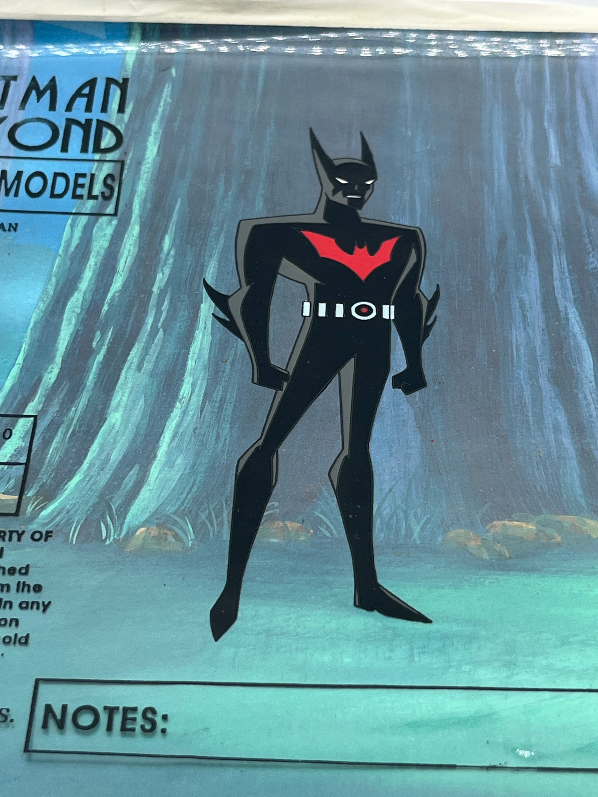 Batman (Terry McGinnis) Main Models Animation Prod. Cel - Batman Beyond - 1998 FRENLY BRICKS - Open 7 Days