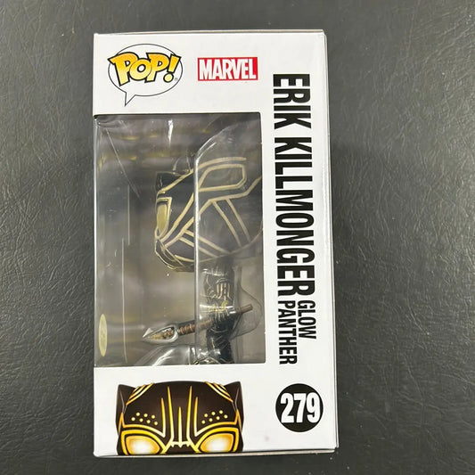 Erik Killmonger Glow Marvel Black Panther Funko Pop! #279 FRENLY BRICKS - Open 7 Days