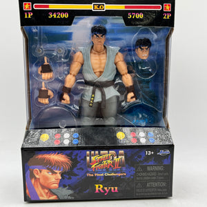 Jada Toys Ultra Street Fighter II Ryu Player 2 Grey Paulmartstore Exclusive - Sealed FRENLY BRICKS - Open 7 Days