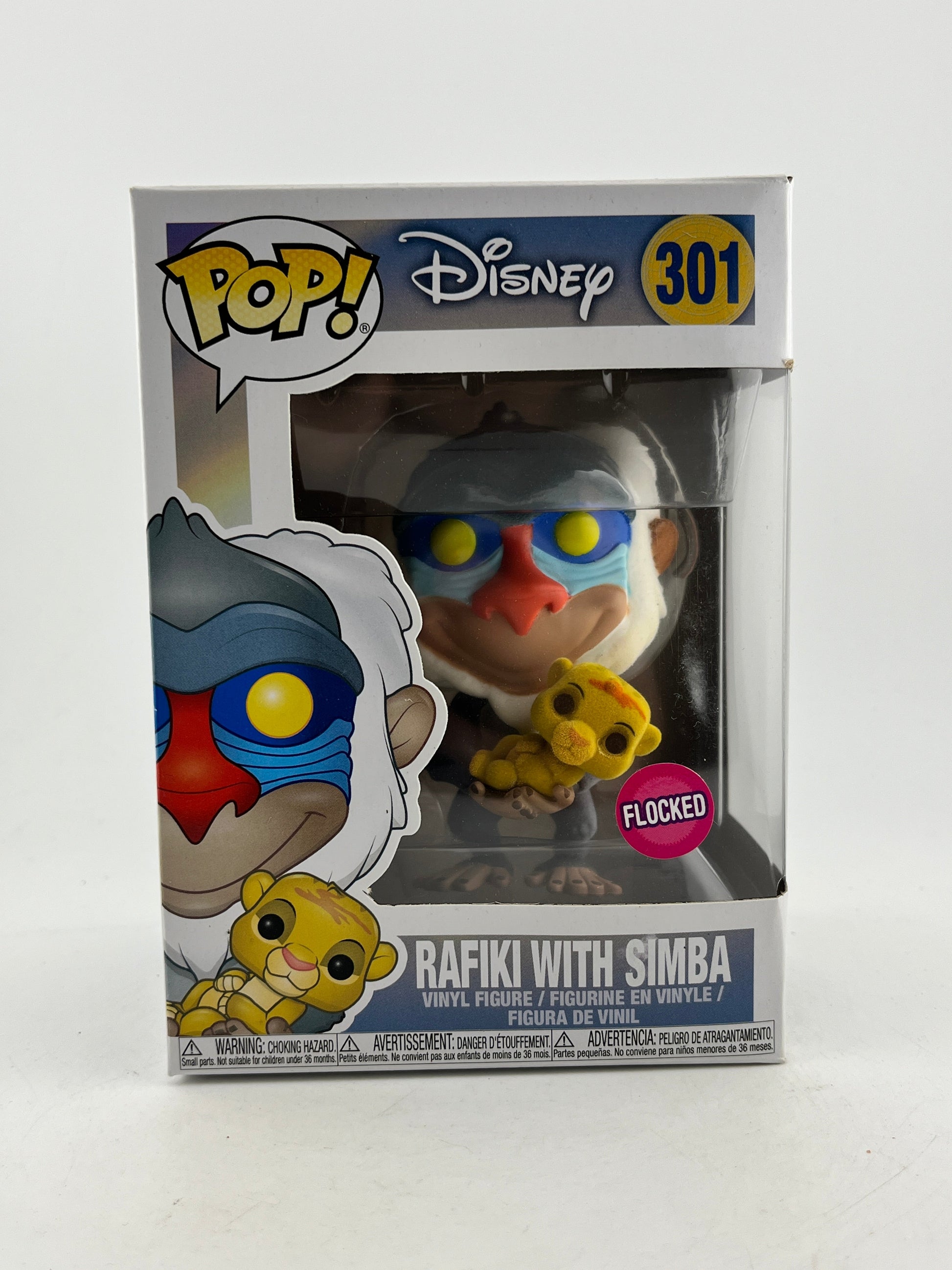 Funko POP! Disney - Rafiki With Simba #301 - Flocked FRENLY BRICKS - Open 7 Days