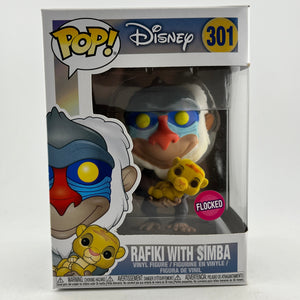 Funko POP! Disney - Rafiki With Simba #301 - Flocked FRENLY BRICKS - Open 7 Days