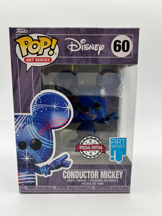 Funko POP! Disney Art Series Limited Edition Conductor Mickey #60 FRENLY BRICKS - Open 7 Days