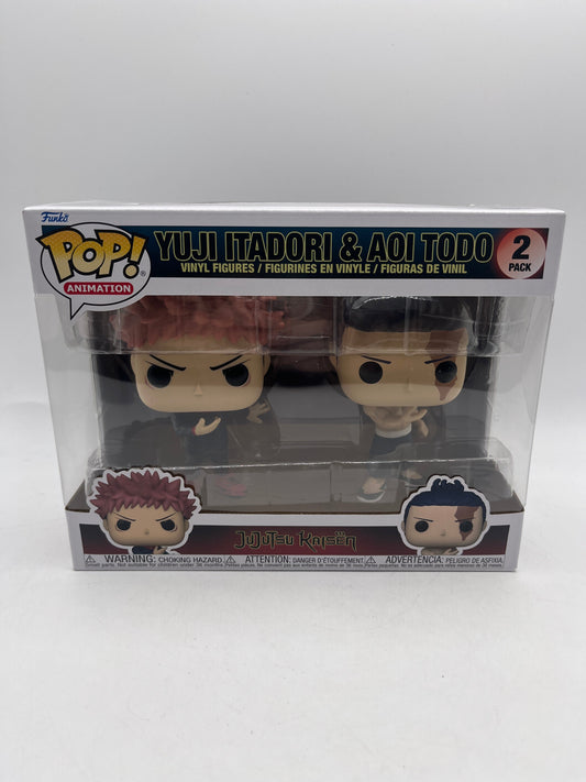 Funko Pop! Vinyl Jujutsu Kaisen Yuji Itadori & Aoi Todo 2Pack +combinedshipping FRENLY BRICKS - Open 7 Days