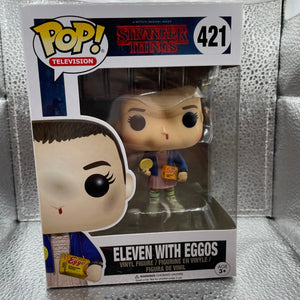 Eleven with Eggos 421 ~ Stranger Things ~ Funko Pop Vinyl ~ Netflix Television FRENLY BRICKS - Open 7 Days