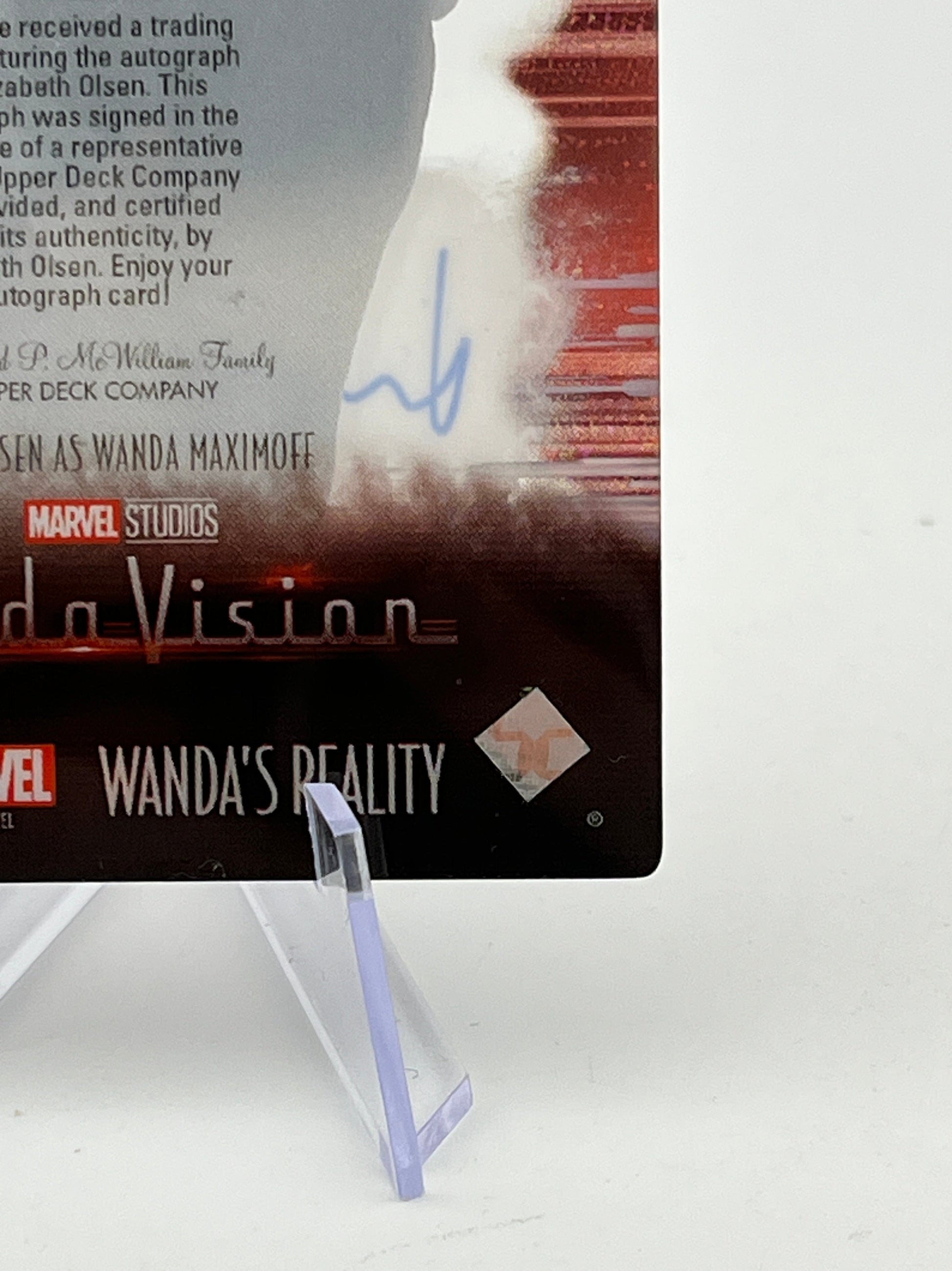 Upper Deck Marvel Wandavision - Elizabeth Olsen As Wanda Auto 17/25 Wanda's Reality FRENLY BRICKS - Open 7 Days